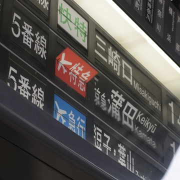 ついに見納め！ 京急名物・パタパタ表示器。