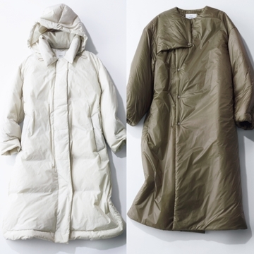 ロングアウターも軽やかに着こなす！ハイクのパディング＆エブールのダウン
