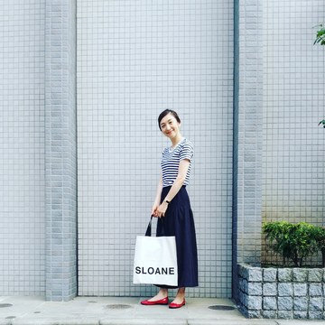 BLTバッグ+ボーダーT★モノトーンコーデ