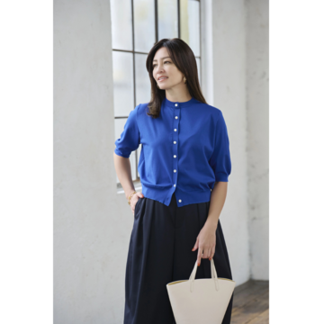 【50代 ファッション】50代をきれいに見せる「E by éclat」のヒット名品で、品よく華やかな初夏スタイルに