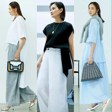 50代の体がきれいに見える！初夏の涼やかで上品な「スタイルアップコーデ」