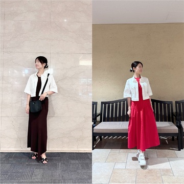 今年活躍した半袖　【白いジャケット】