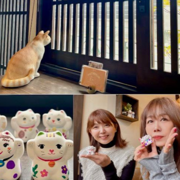 アラフィフ女子のおでかけ♪カフェ猫衛門さんで自分だけの招き猫作り