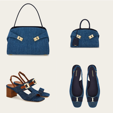 【eclat’s pick up】アイコンバッグ「ハグ」など、フェラガモの新作デニムシリーズが50代のカジュアルコーデをリュクスに格上げ