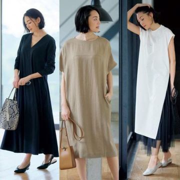 50代のスタイルアップを叶える『きれい見えワンピース』一枚で着こなしが決まる！