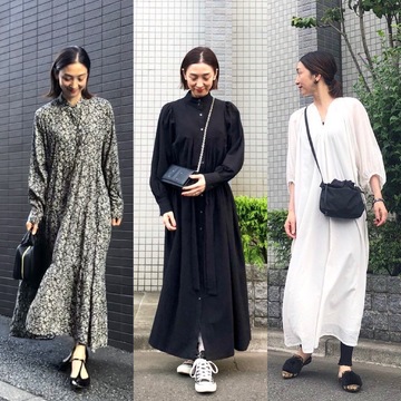 この秋の白黒コーデ◻️◼️4style