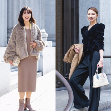 華やかトップスや小物で上品に。舞台鑑賞に出かける日のアラフィーコーデ【エクラ 華組のリアルファッションSNAP】