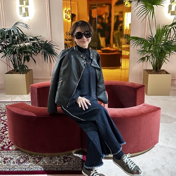 季節の変わり目にレザージャケットが活躍中♡