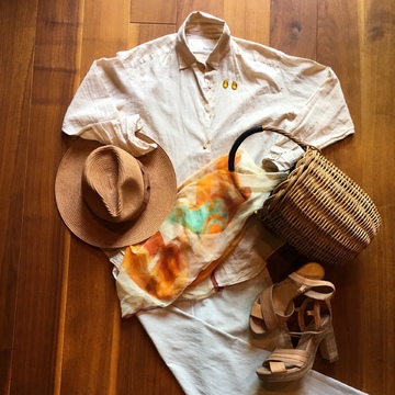 夏に最適 theoryのワイドパンツ