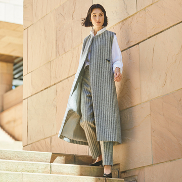 【ジレ、最高！】着まわし力も楽しめるジレのセットアップが登場！