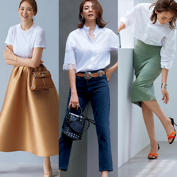 【夏の白トップスに似合うヒール靴コーデ3選】足もとの華やかオーラでおしゃれを更新！