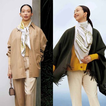 【冬の主役になるエルメスのスカーフ6選】価値ある一枚が、装いをフレッシュに更新