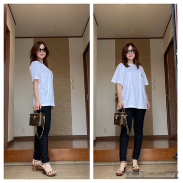 最近お気に入りのTシャツコーデを四つ投稿します♪