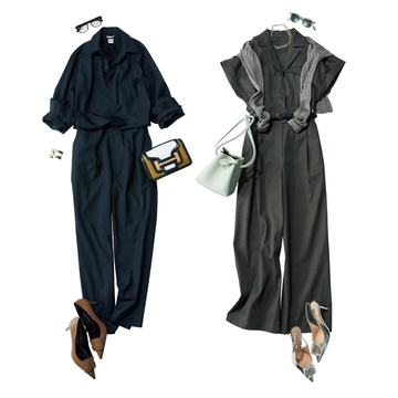 【おしゃれ刷新力のあるオールインワン】大人の女性にぴったりな“辛口シャツ”のオールインワン