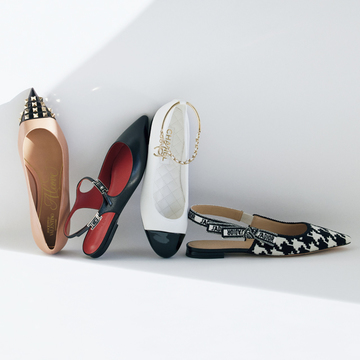 個性ある“フラットパンプス”が洗練カジュアルには欠かせない！