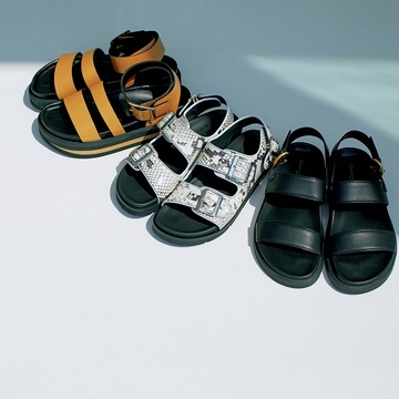 都会的な印象に！ きれいめレザー使いのスポサン3選【大人女性が選ぶべきサンダル】