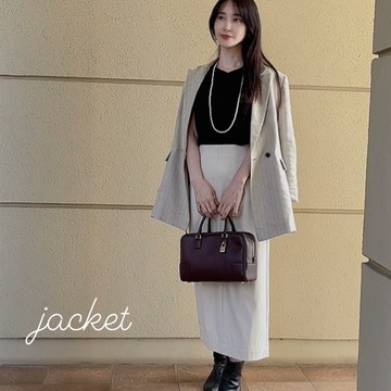 麻混ジャケットで品を演出＆鉄人シェフのお店へ⭐︎