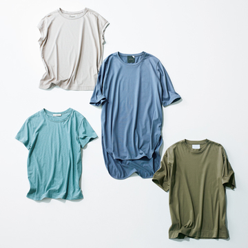 コーデがぐっとこなれる！見逃せない「ニュアンスカラーTシャツ」4選【真夏の“買い足し”服＆小物】