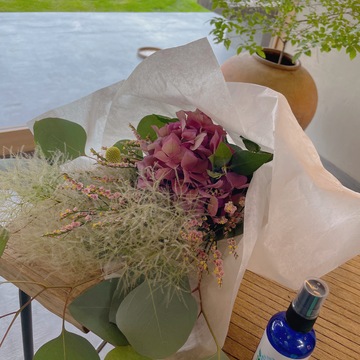 紫陽花の花守り