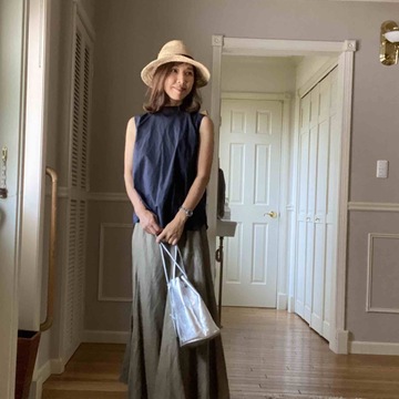 相性抜群ネイビー×カーキと横浜夜景