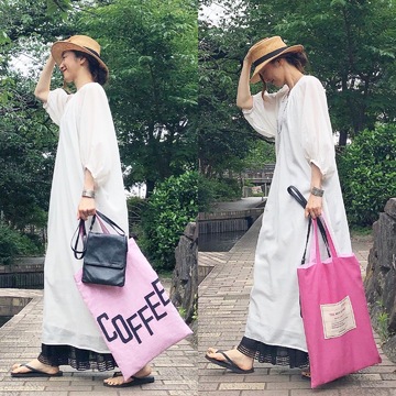 コーデの差し色に★エコバッグあれこれ