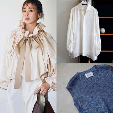 【50代に似合うエレガントな華トップス15選】春の着こなしが見違える！ひと技加えたデザインを選んで