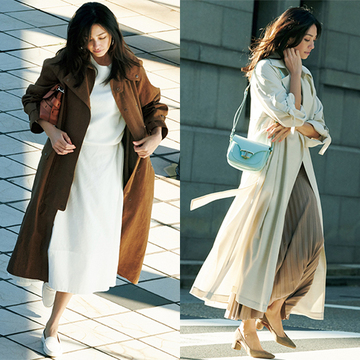 春アウターは「柔らかトレンチ」と「リネンコート」あなたはどちらの気分？