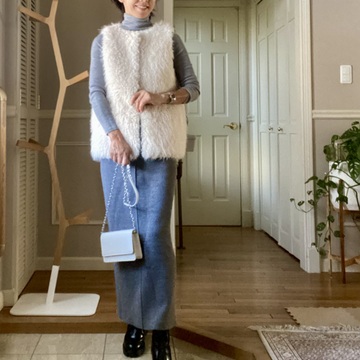 ロングタイトスカートのコーデ