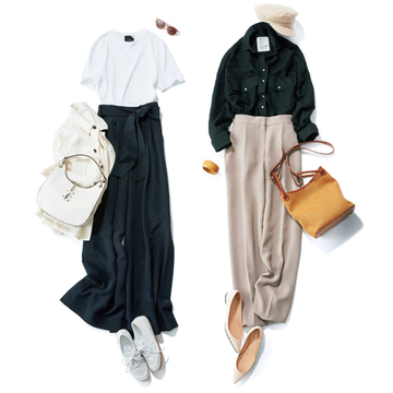 ＜「とろみパンツ」でラクしてしゃれ見え＞人気スタイリストが教える、定番カラーのお手本コーデ