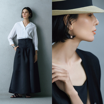 【「黒」の涼感ラグジュアリー7選】夏らしい素材を味方につけた最旬コーデが揃い踏み