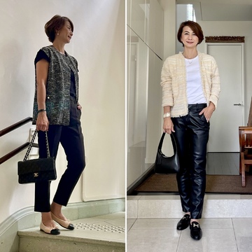 気軽に着られるツイード