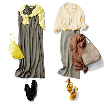 華やかさをプラスするならイエロー一択！ プロのコーデを紹介【洗練アースカラーコーデ】