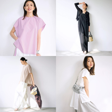 すべてエクラ別注アイテムで実現！ 涼感ラグジュアリーな「夏の快適ワードローブ」まとめ