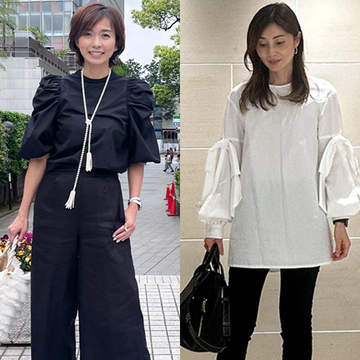 華やかさも忘れない！50代を素敵に見せる「モノトーンコーデ」5選