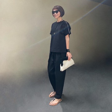 夏の黒パンツ3スタイル‼︎