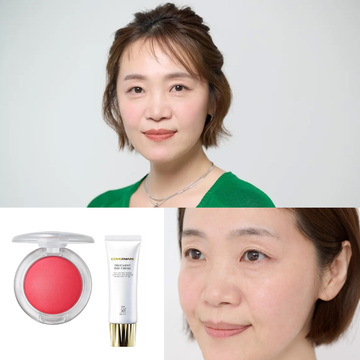 50代はチークをこう使う！シミ隠し・UVカット・リフトアップを同時に叶える【広瀬あつこが実践！50代からの若返りメイクテク】