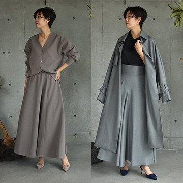 【2023夏 50代が行くべき人気ショップ】「カオス」夏のワントーンスタイル。ニュアンスカラーでエレガンスにかっこよく！