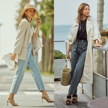 【今っぽいシルエット×淡色デニムのスタイル3選】旬のボトム選びは「こなれ感」と「シルエット」がポイント