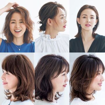 アレンジ自由自在！SHIHOの涼感ミディアム【50代髪型月間人気ランキングTOP10】