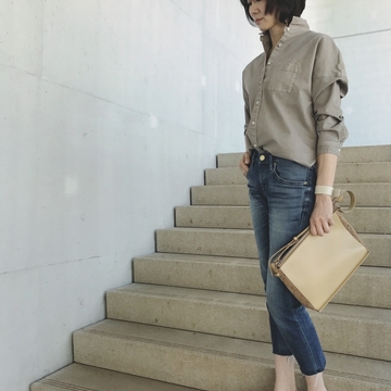 upper hights ドロップショルダーシャツ