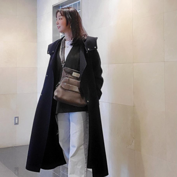 動きやすく透けないZARAの美シルエットインナーで福めぐり新年散歩