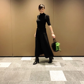 秋のプチプラブラックコーデ