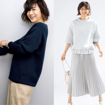 50代、上品にこなれる「大人のスウェット」きれいめカジュアル13選