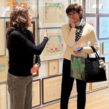 有意義な時間♪山本容子先生のギャラリーツアー@早稲田大学