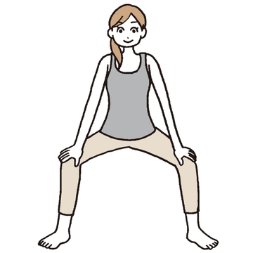 脱・尿もれ！骨盤底筋トレーニング＜ワイドスクワット＞【「尿もれ」をあきらめない！】