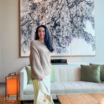 白を味方につけた冬コーデ@パレスホテル東京