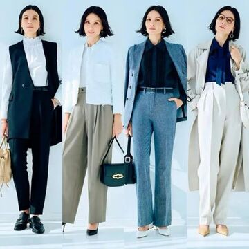 スタイルアップがかなう！働く50代の「きれいなパンツ」13選