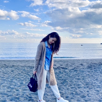 初挑戦！ニットパンツコーデ♡オフホワイト編