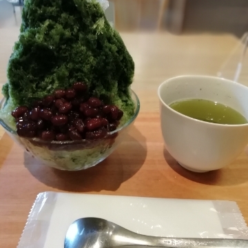 真夏日、抹茶かき氷を食べに《すすむ屋茶店》へ