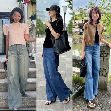 【50代のデニムコーデ7選】カジュアルながらも上品な印象を与えてくれる初秋の装い